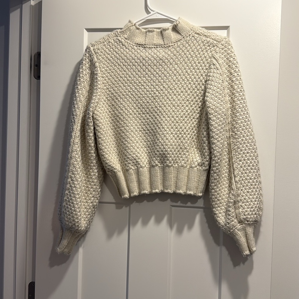 MINKPINK Cream Knit Women's Turtleneck Sweater